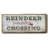 Reindeer Crossing- Framed Canvas