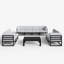 Ensemble modulaire d'extérieur 9 pièces avec table basse 9 pièces-106488564