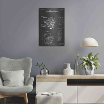 «Appareil photo rétro brevet Blueprint» par Luxe