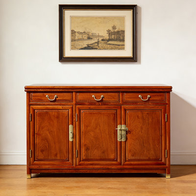 Chinese-style retro light luxury sideboard
