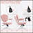 Comfortable and Stylish Home Office Chair with Button Tufted Teddy Bear Fleece, Swivel Function for Enhanced Mobility-185542692-185542691