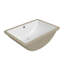 Lavabo de salle de bain encastré rectangulaire en porcelaine vitreuse 21 "x 14 3/4" avec trop-plein
