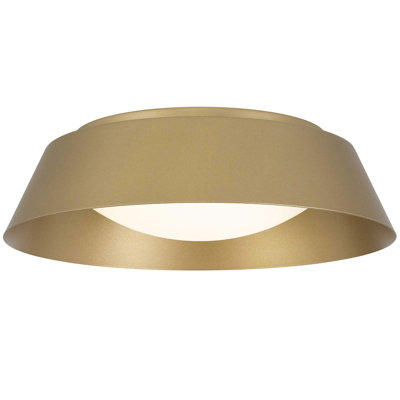 11 inch Brass LED Flush Mount