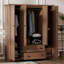 Armoire penderie 4 portes avec 2 tiroirs-878230032