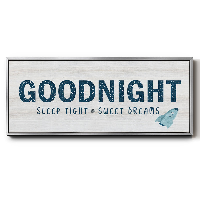 «Sleep Tight Sweet Dreams», toile encadrée, H 20 po x l 50 po