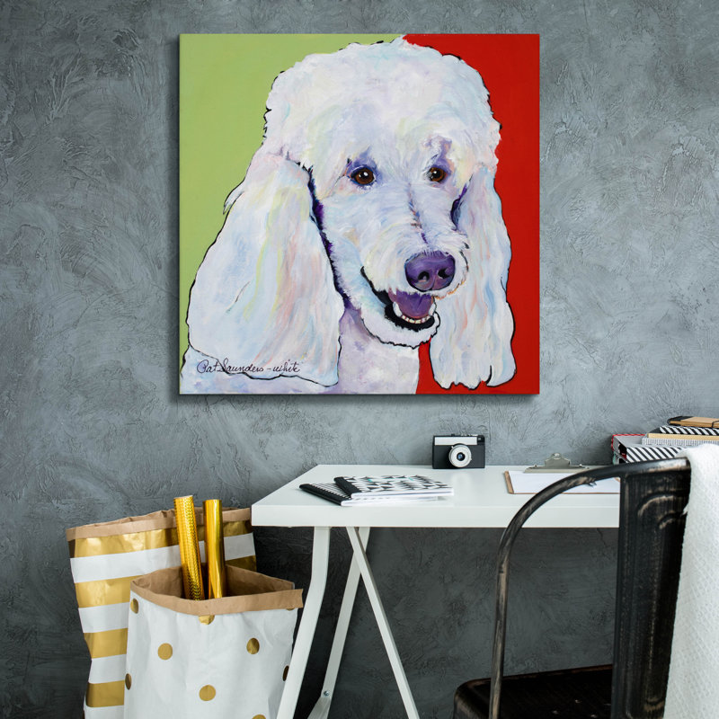  «Jackson» par Pat Saunders-White, art mural sur toile, 26 po x 26 po, H 26 po x l 26 po