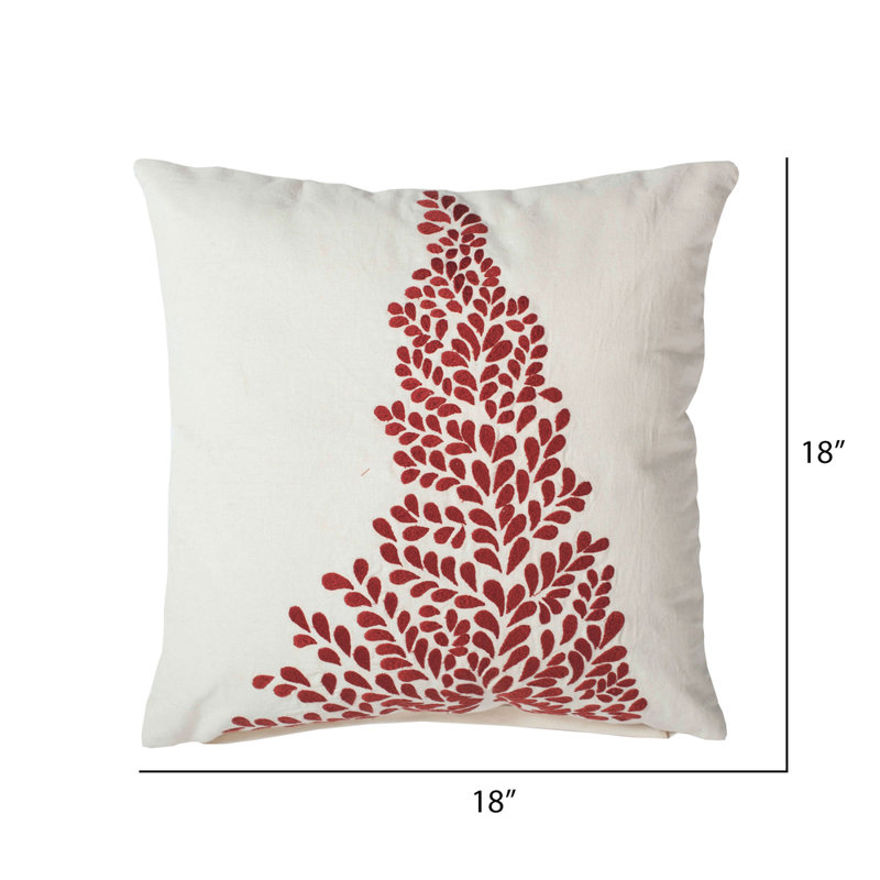 Satin Stitch Throw Pillow