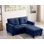 Causeuse modulaire de 57 po de large avec repose-pieds