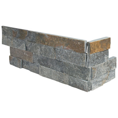 Stonecrest 6 in. x 18 in. Split Face Natural Stone Ledger Corner Wall Tile