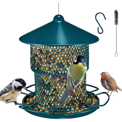 Argene Metal Hanging Hopper Bird Feeder