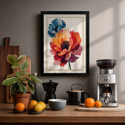 Rainbow Bloom Botanical - Framed Print