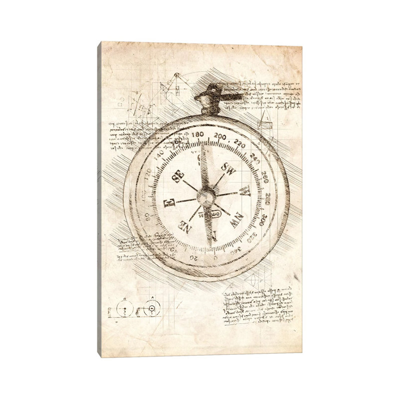 Compass by Cornel Vlad - Wrapped Canvas Print, 66.04 cm H x 45.72 cm W