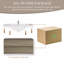 Meuble-lavabo mural 42 po avec lavabo, meuble-lavabo mural moderne avec lavabo à surface solide et tiroirs à fermeture en douceur 42 po-387020795