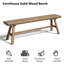 Banc de hall d'entrée en bois massif naturel-1752175431