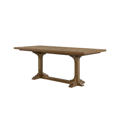 Counter Height Trestle Table - Cashew(Only Table)