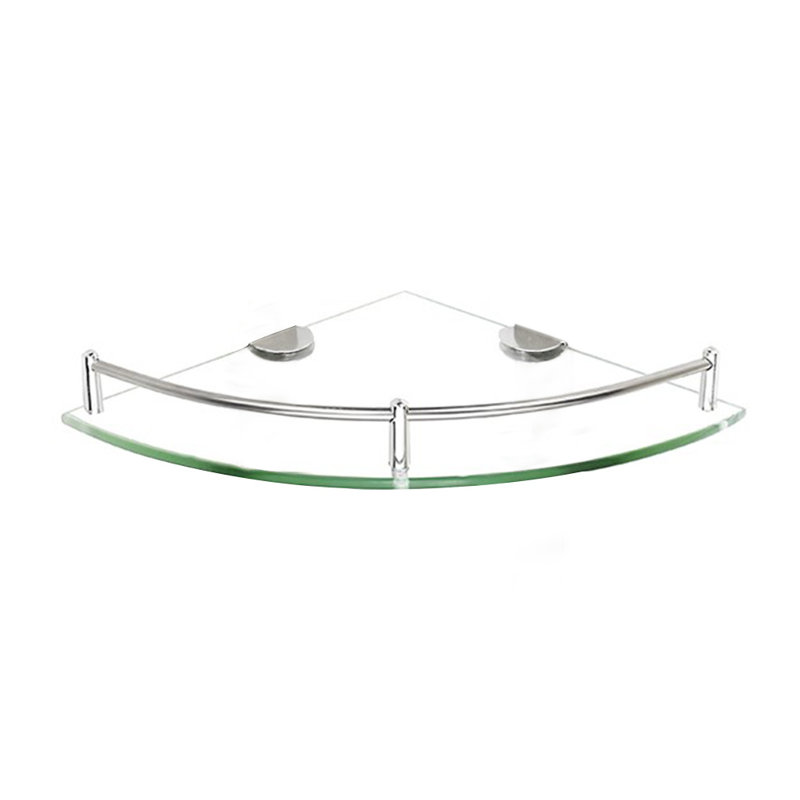 Holdenville Triangle Stainless Steel Corner Shelf with Adjustable Shelves, 0.6cm H x 25cm W x 25cm D