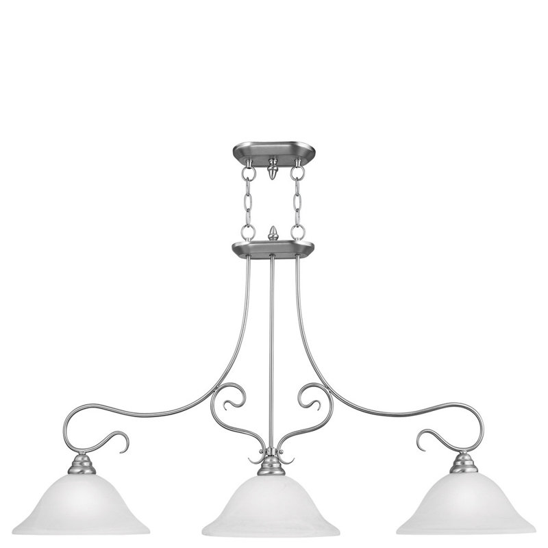 Lustre classique à 3 lumières Aalia