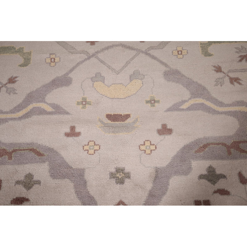 Tapis indien en laine Oushak Earth