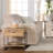 Oliwier Wide Wale Corduroy Cuddle Chair and Ottoman Set, Parchment-655324970