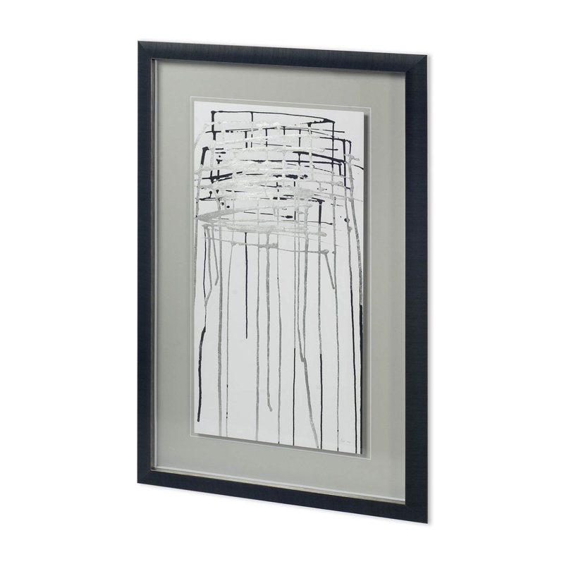 Sun River, œuvre d'art originale sous verre faite à la main, Lune et rivière