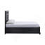 Très grand lit (matelas non inclus), noir-337284991-337284988