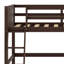 Lit mezzanine en bois avec échelle-1201506784