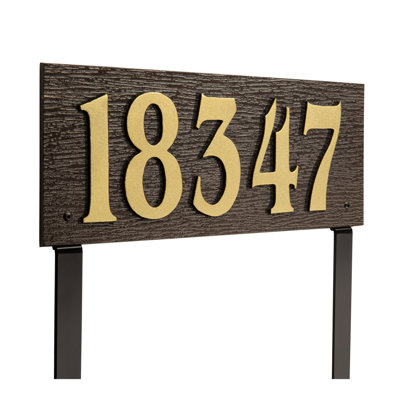 Modern Woodgrain Lawn Sign