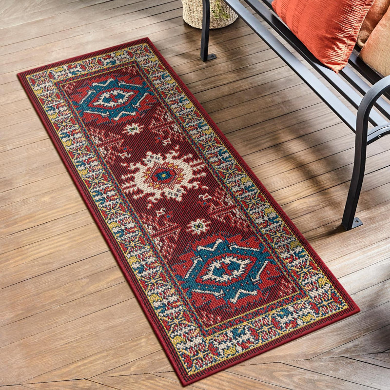 Tapis intérieur / extérieur Loreto Higgin, Tapis de couloir 2 pi x 8 pi