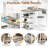Stylish DKLGG Grey Dining Table Set for 2