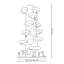 Structure grimpante noire pour chat