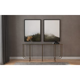 78'' Glass Top Console Table