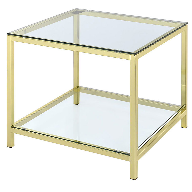 Millenial Glass Top End Table