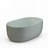 51 inch Turquoise Green Solid Surface Freestanding Soaking Bathtub with Overflow and Pop-up Drain