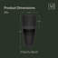 Grand pot à fleurs 28 po Solace - Noir-132260817-132260820-132260821