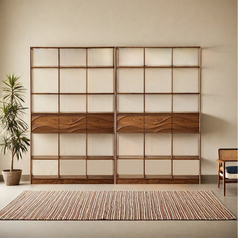 Simple style solid wood bookcase