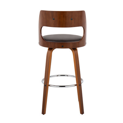 Cecina Mid-Century Modern Barstool with Swivel