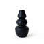Vase en céramique noir 28 po Eucalyptus