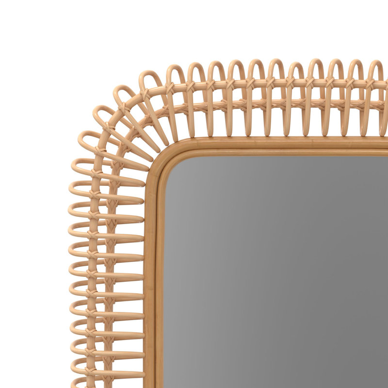 Whitcomb Rattan Rectangle Mirror