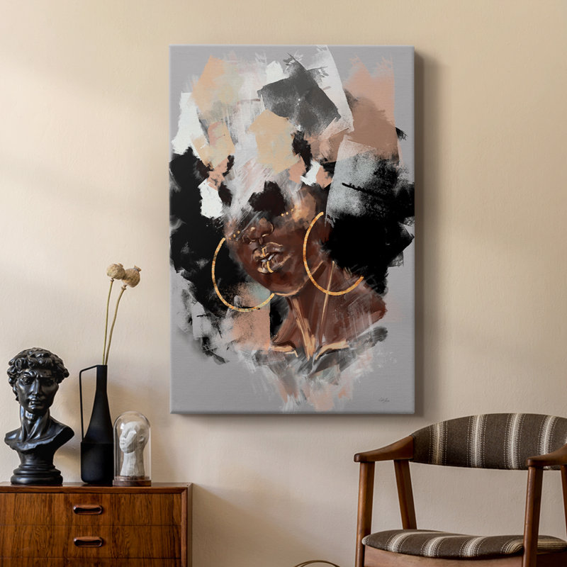 Afro Pop - galerie Cavas sur mesure, H 18 po x l 12 po