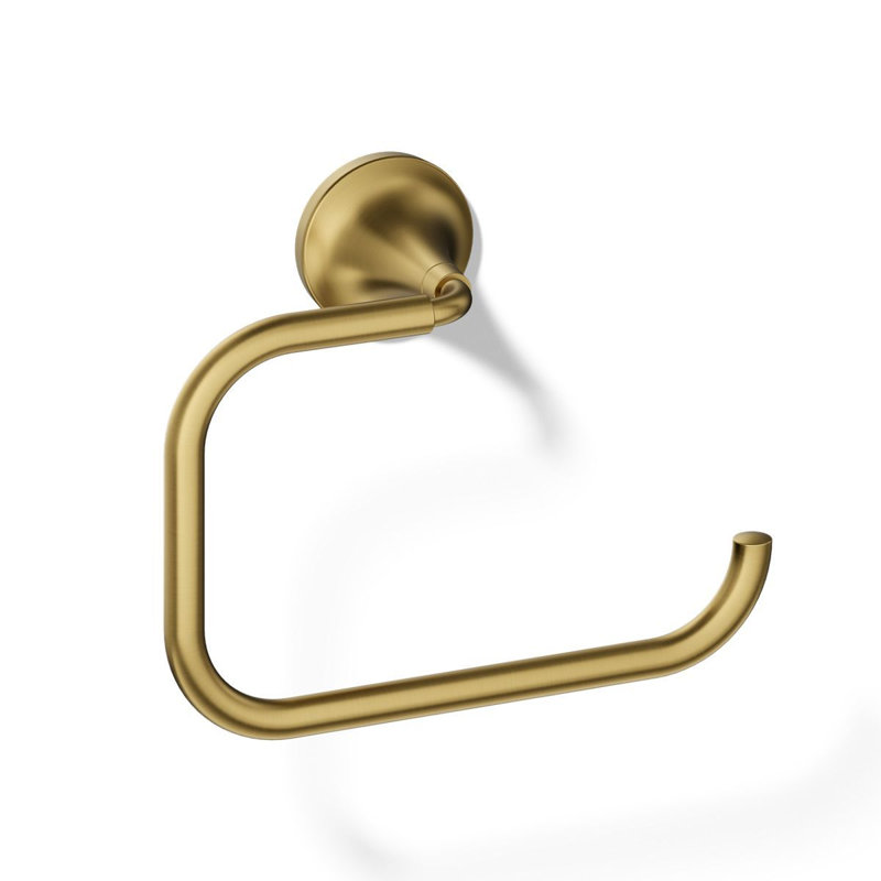 Tone Towel Ring, Vibrant Brushed Moderne Brass