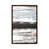 Toile avec cadre en bois brun classique