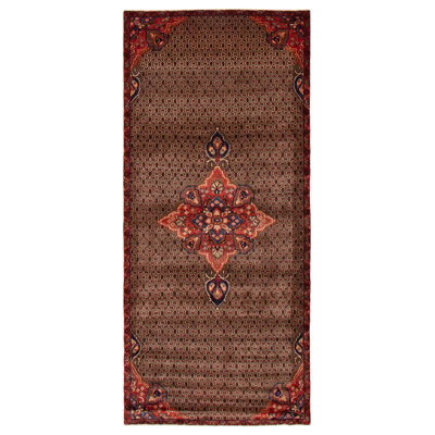 Irati One-of-a-Kind 4'1" X 8'10" 1990s Wool Area Rug Brown