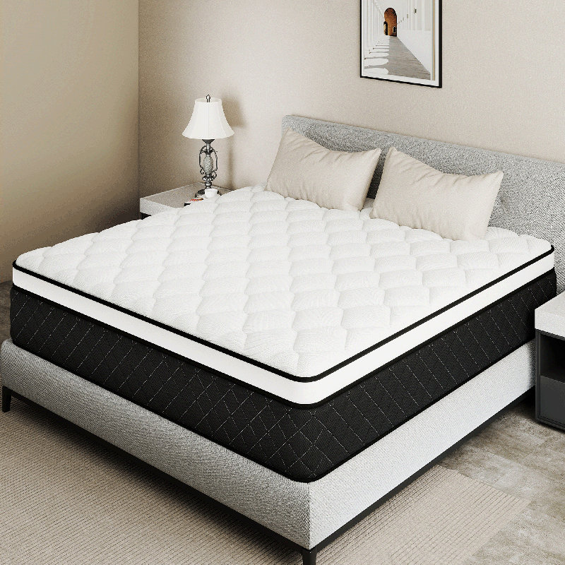 Medium Hybrid Mattress High Density Foam Layer Individually Pocketed Springs Motion Isolation Comfortable Sleep, 14", Full