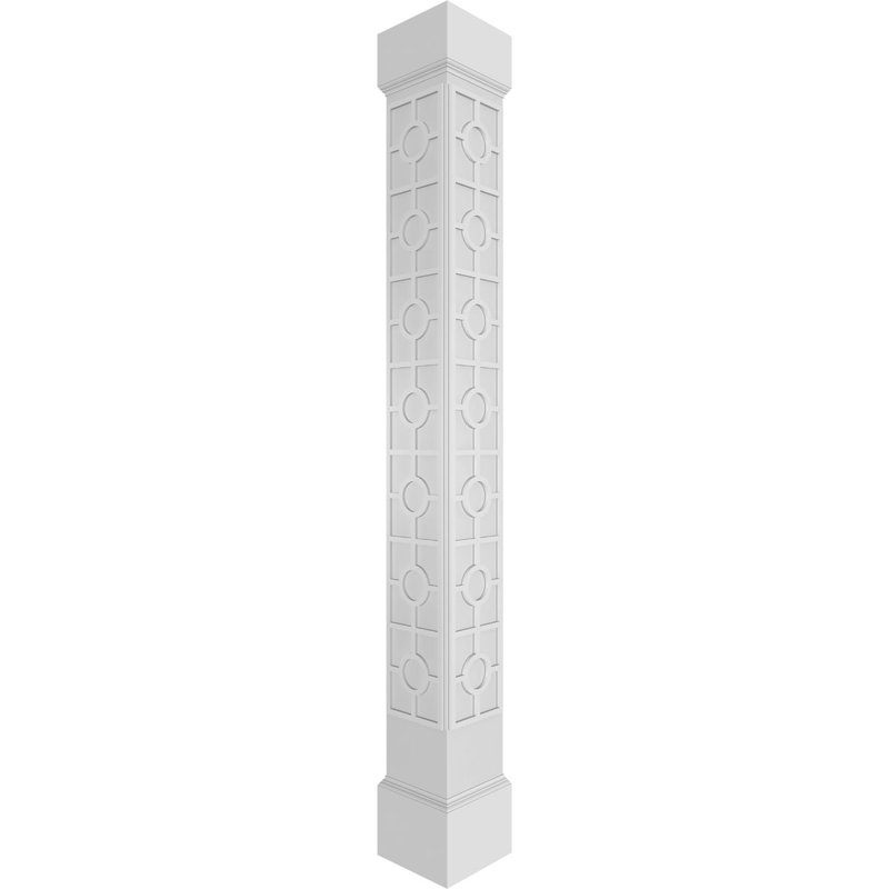 Colonne carrée Custerman Classic, H 96 po x l 7,62 po x P 7,62 po