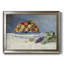 Nature morte avec pêche et raisin - Peinture sur toile encadrée-1468560797