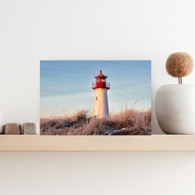 Balzer - art mural de l'architecture côtière abstraite du phare le matin d'hiver
