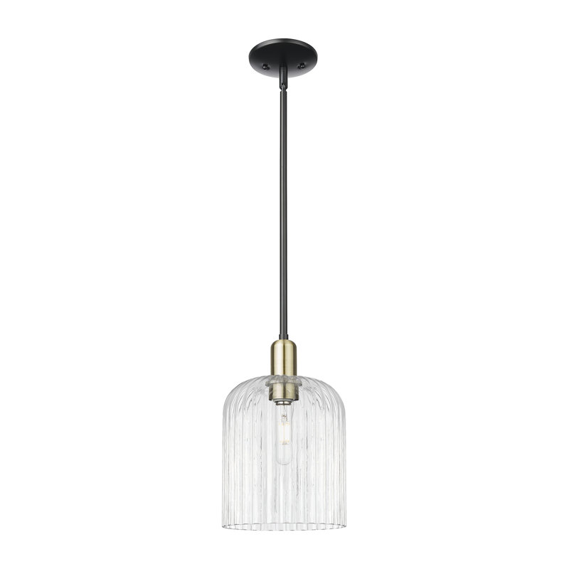 Downtown Urban - Voile de mariée - Mini-luminaire suspendu 1 tige, H 13,25 po x l 8 po x P 8 po, Clair