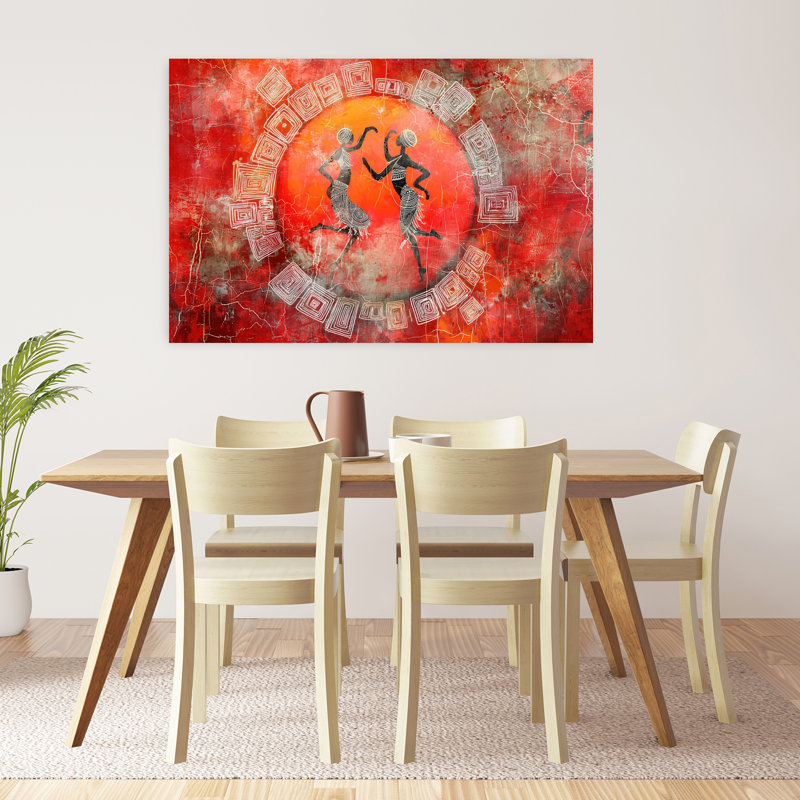 Art africain, paysage africain, 32" H x 48" W