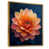 Toile avec cadre flottant or