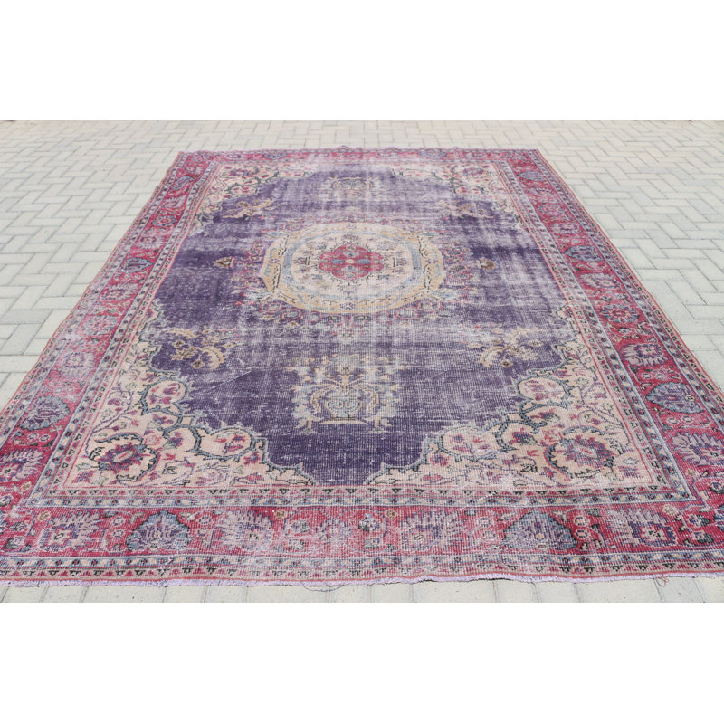 Surdimensionné tapis turc rouge Oushak rétro avec un design tribal antique idéal pour l'esthétique intérieure